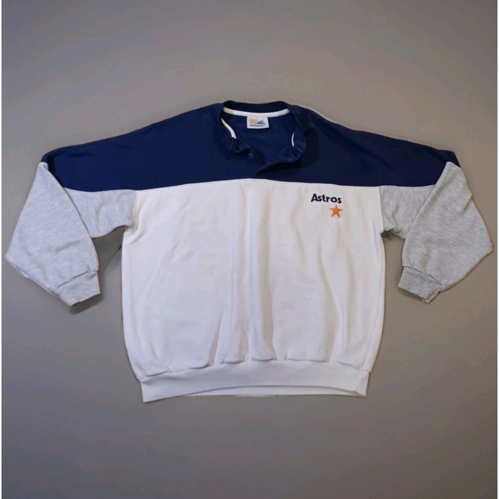 Vintage Houston Astros Swingster Fleece Pullover Sweatshirt XL Embroidered USA